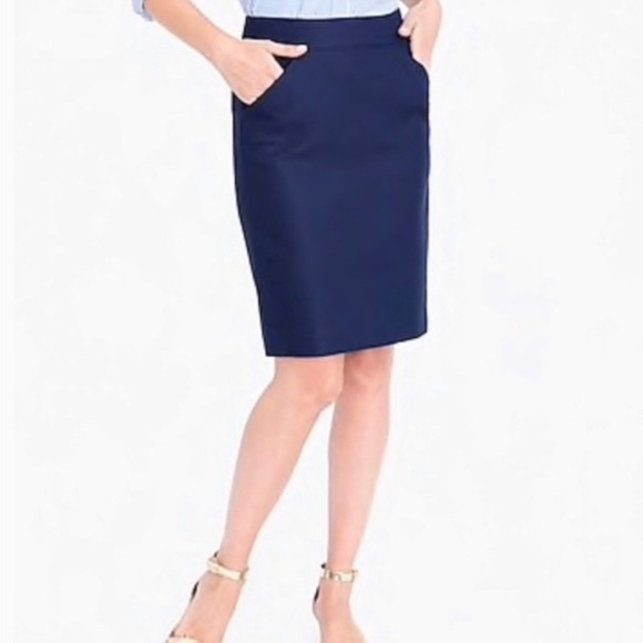 J. Crew Dresses & Skirts - J. Crew Navy Pencil Skirt